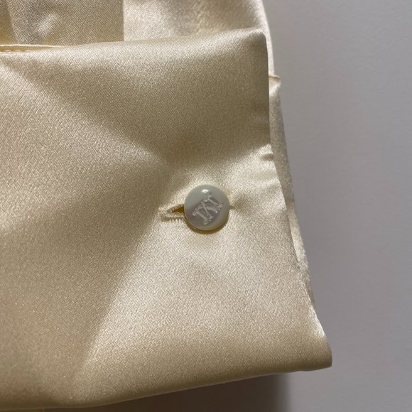 NWT Max Mara Sava French Cuff Silk Blouse Ivory IT38 from Intrend (label cut) - Picture 8 of 11